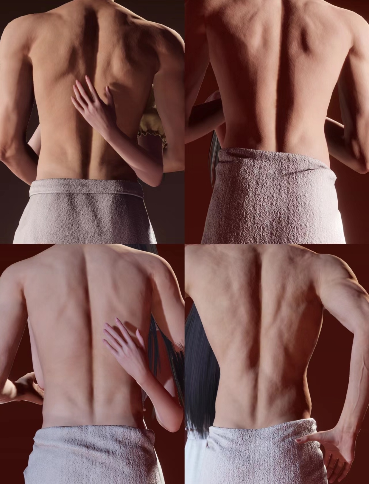 用背认老公大作战[色]！再次感觉的🍐背真的很宽很厚实第一次发现鱼宝的腰还挺细的