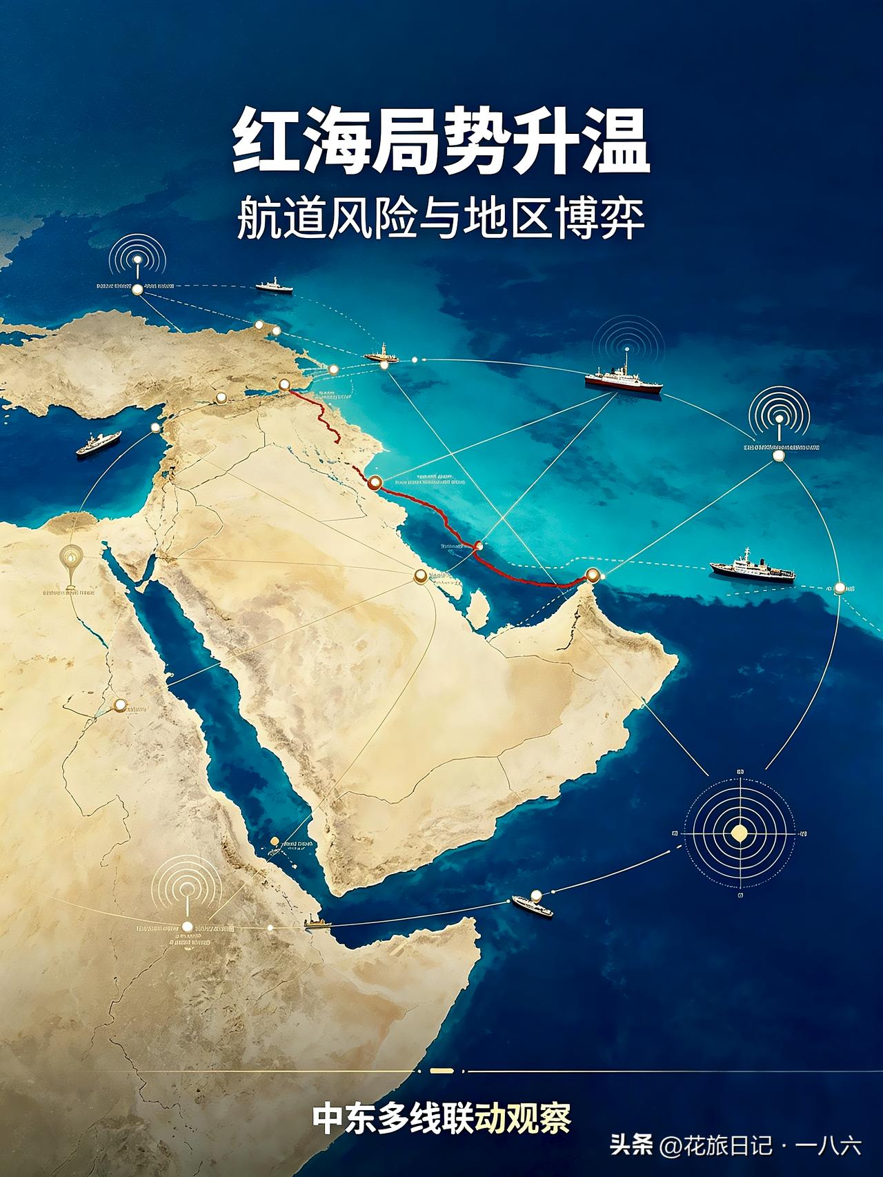 红海风波再起，胡塞出手搅动整条中东棋局
 
现在中东已经不是单一点位打仗，
是好
