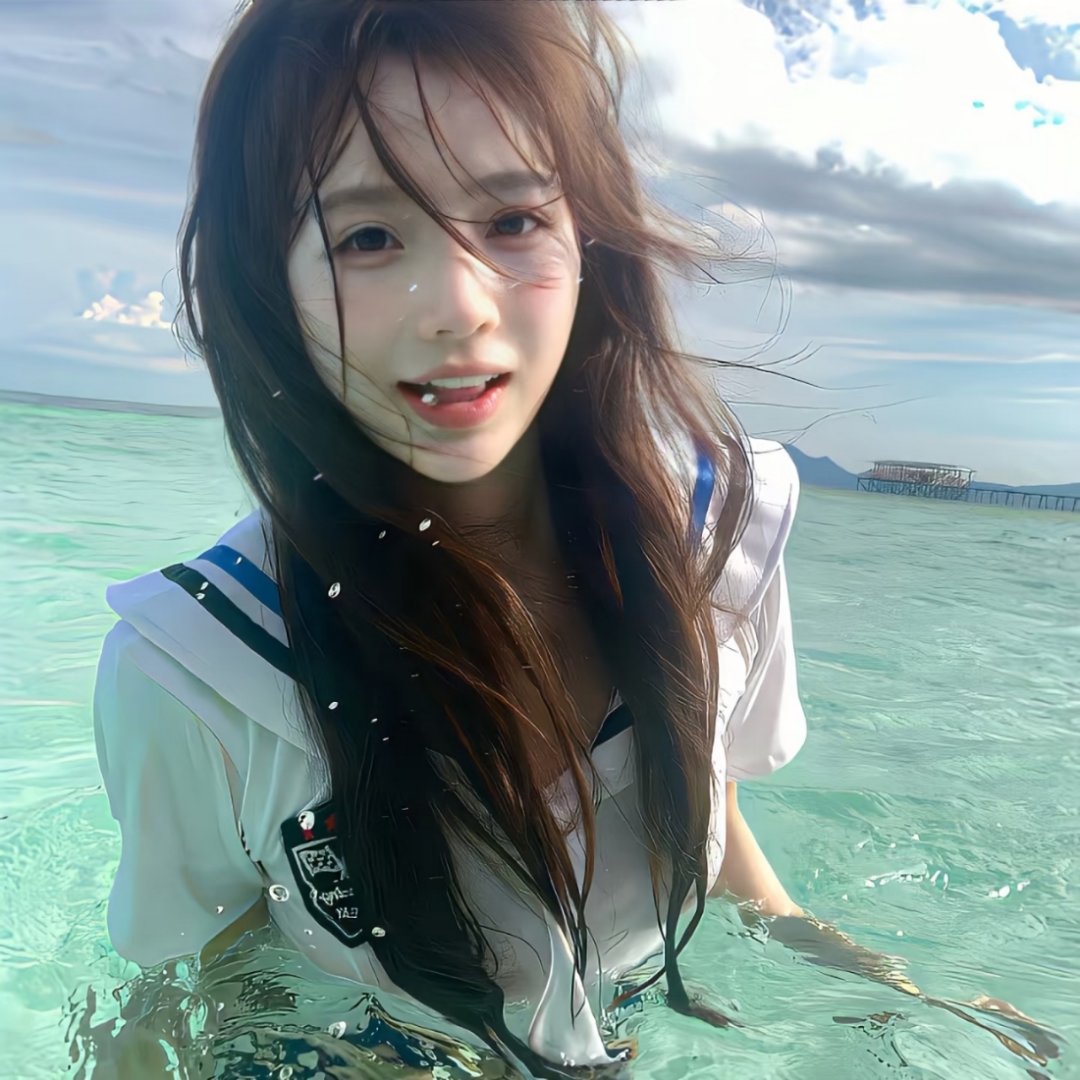 WeChat套图 | 头像背景图搭配 | 高质氛围感女头  | 蓝色系 
