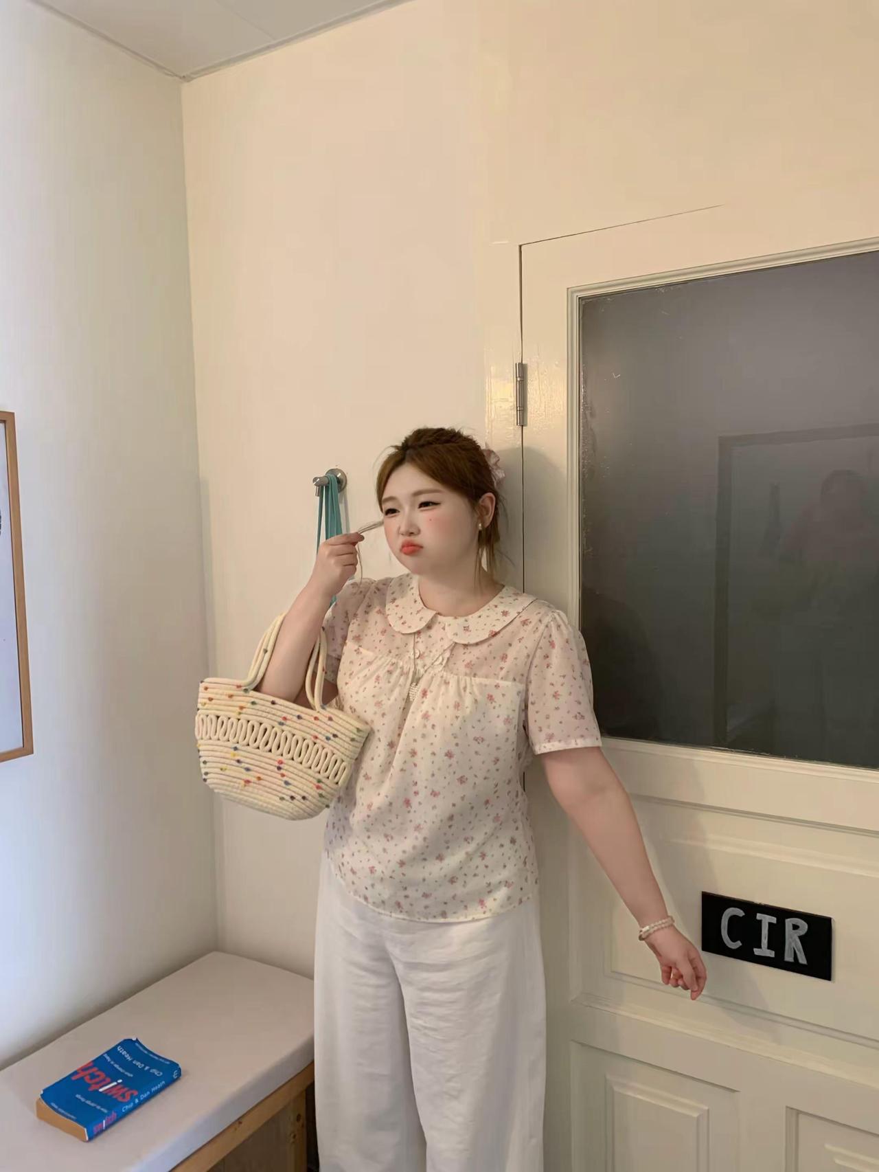 🎀生动比漂亮更重要韩系穿搭 微胖韩系 碎花控