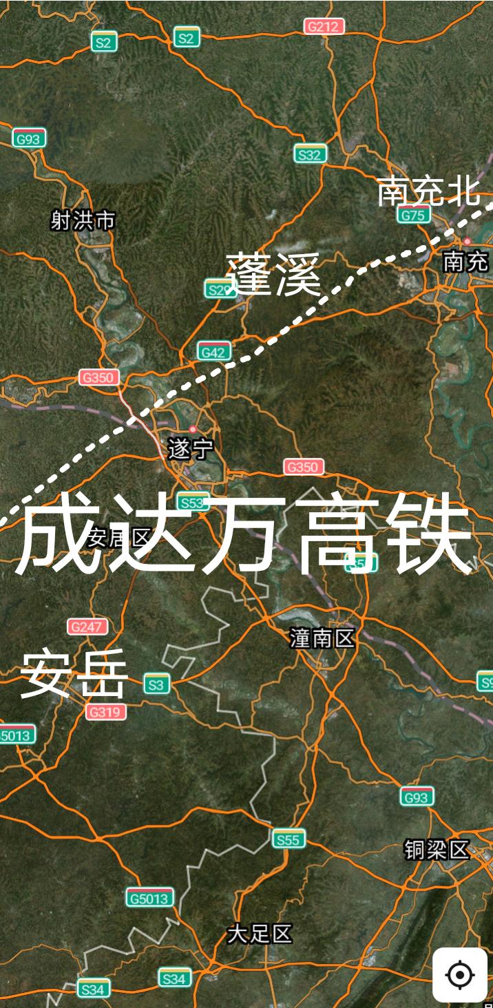 新进展，成都途经达州至万州时速350公里的成达万高铁遂宁站(6台16线)高速场已