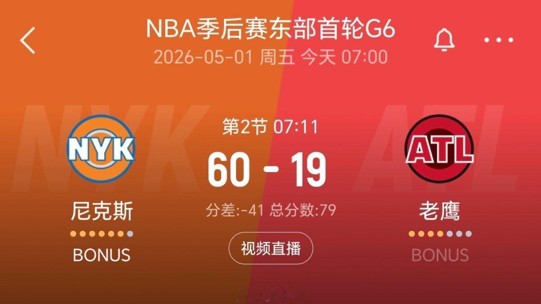 老鹰被尼克斯打崩了 nba季后赛 尼克斯vs老鹰