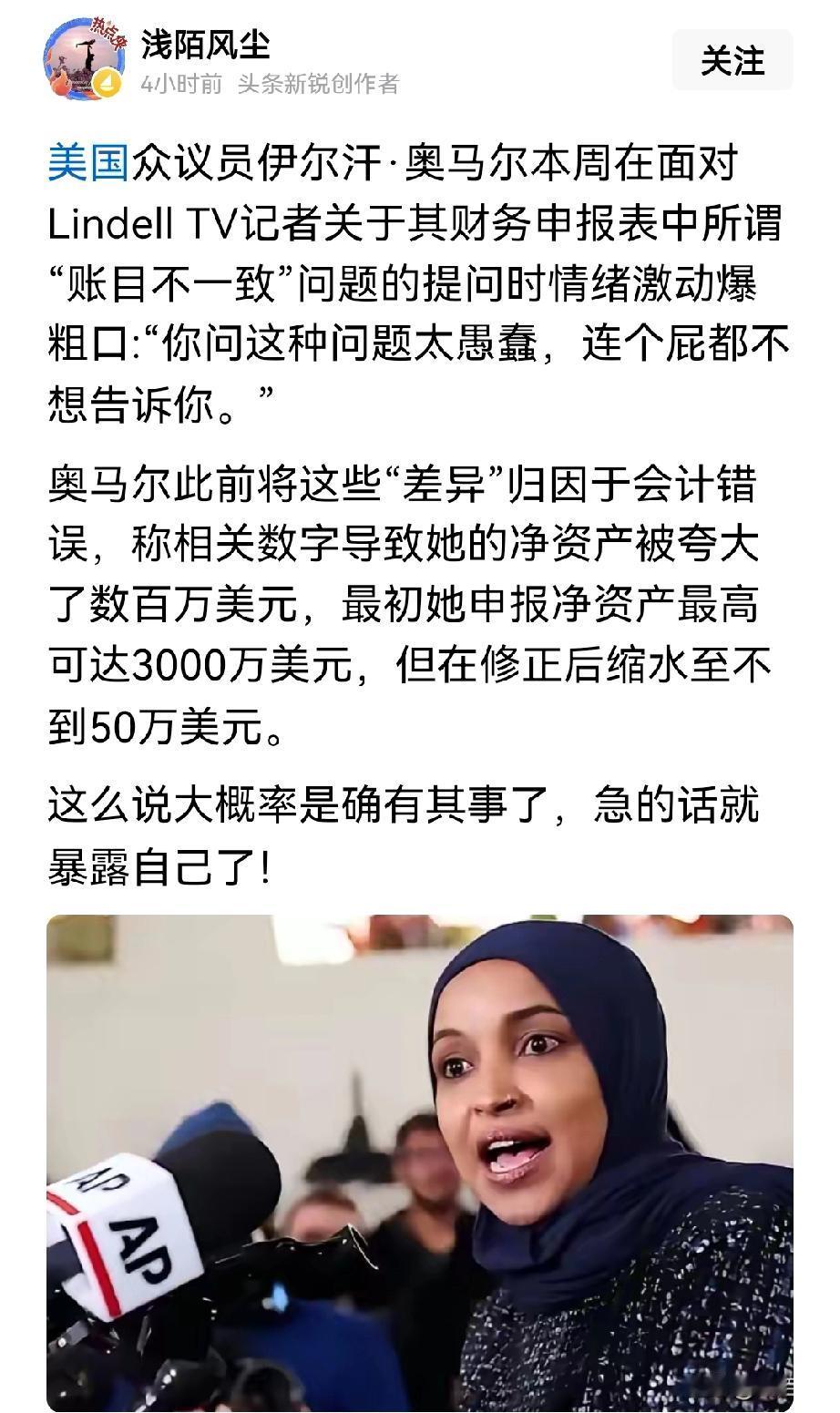 民主党众议员伊尔汗-奥马尔的选区，就是在索马里裔移民诈取大额福利资金而出名的社区