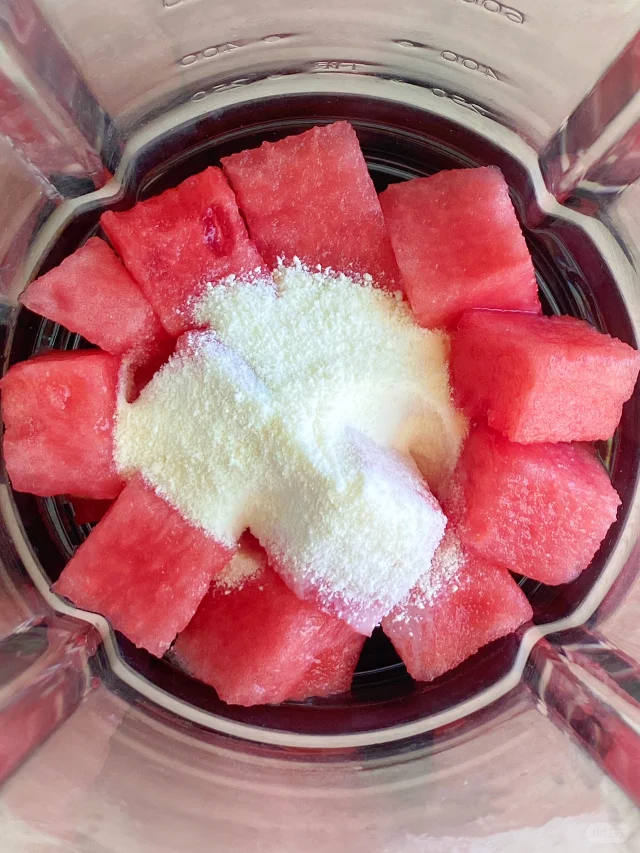 🍉西瓜碎奶！喝一口就是整个夏天！