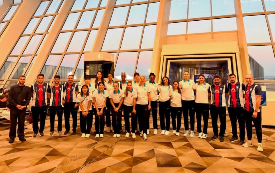杨涵玉所在的阿塞拜疆图兰女排（Turan VC），征战欧冠女排CEV Champ