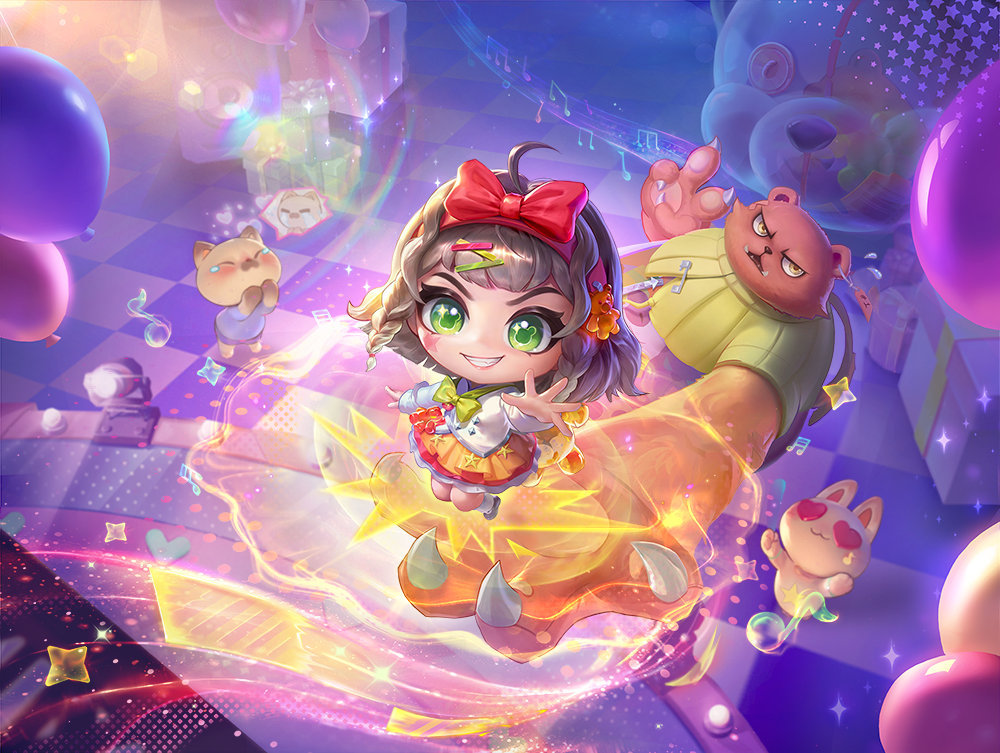 金铲铲离子火花 小小安妮原画英雄联盟acg优创官