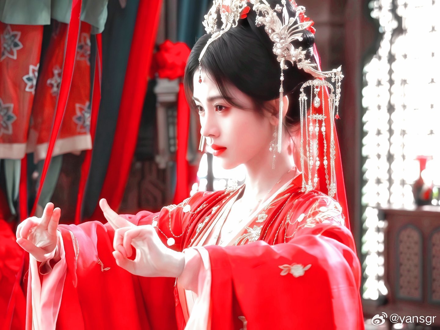 鞠婧祎  jjy鞠婧祎花间令 jjy鞠婧祎杨采薇“在某个不知名的角落许你岁岁平安