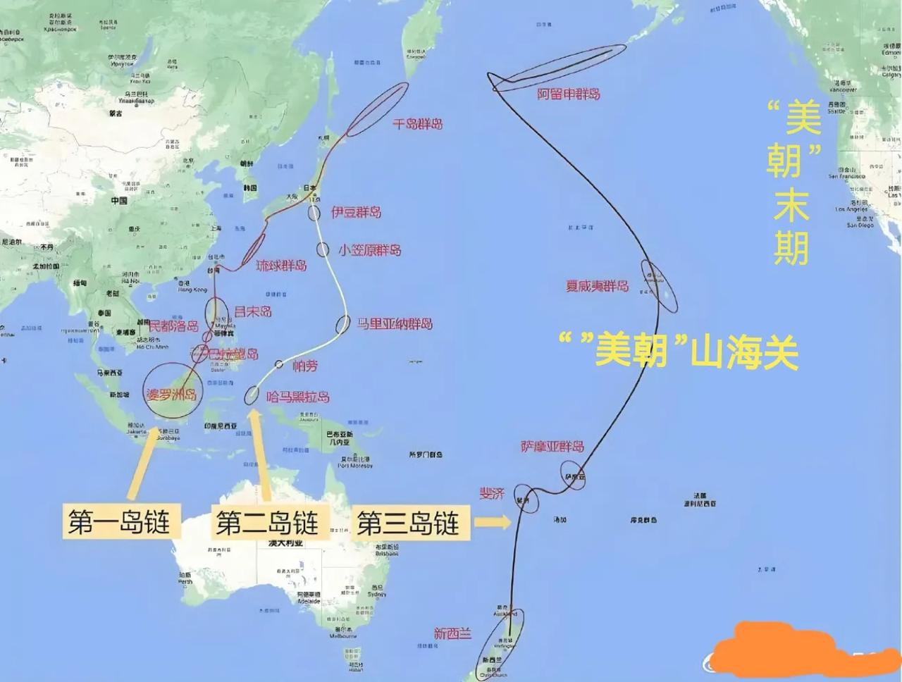 🦅鹰眼看世界：夏威夷群岛就是美国末期的“山海关。”
我在美国旅游的时候，入境美