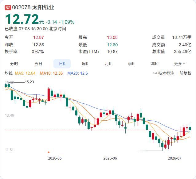 太阳纸业豪掷50亿！南宁基地再扩产，林浆纸一体化战略再下一城

太阳纸业7月8日