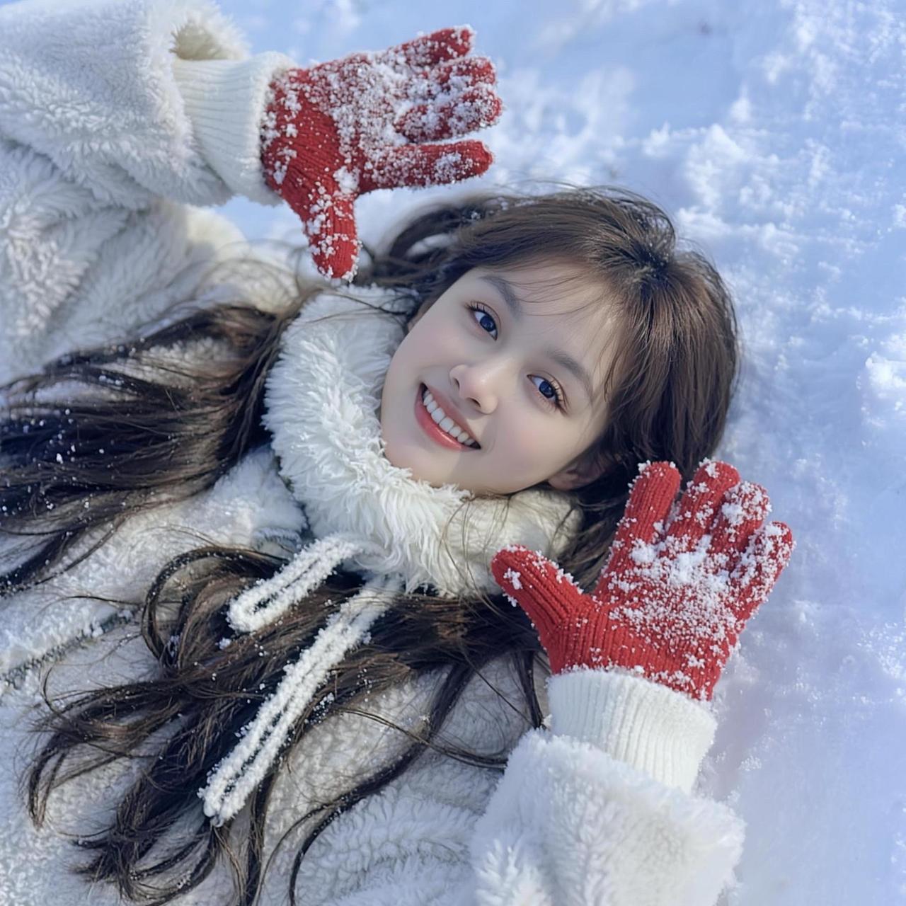 下雪了 抖音ai创作 今日分享 围脖 围巾