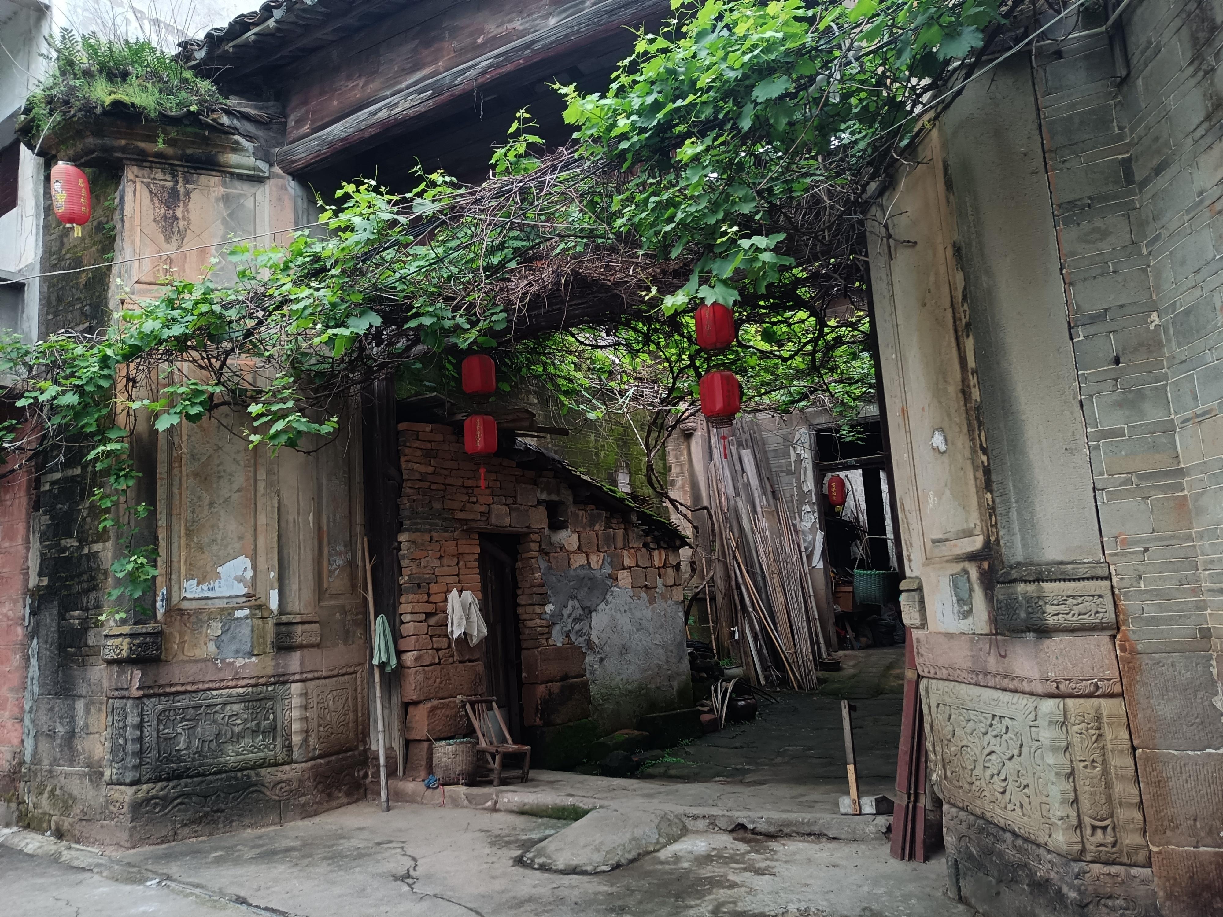 南丰古城一处大宅，在时光缝隙里生长的绿与橘。 ​​​