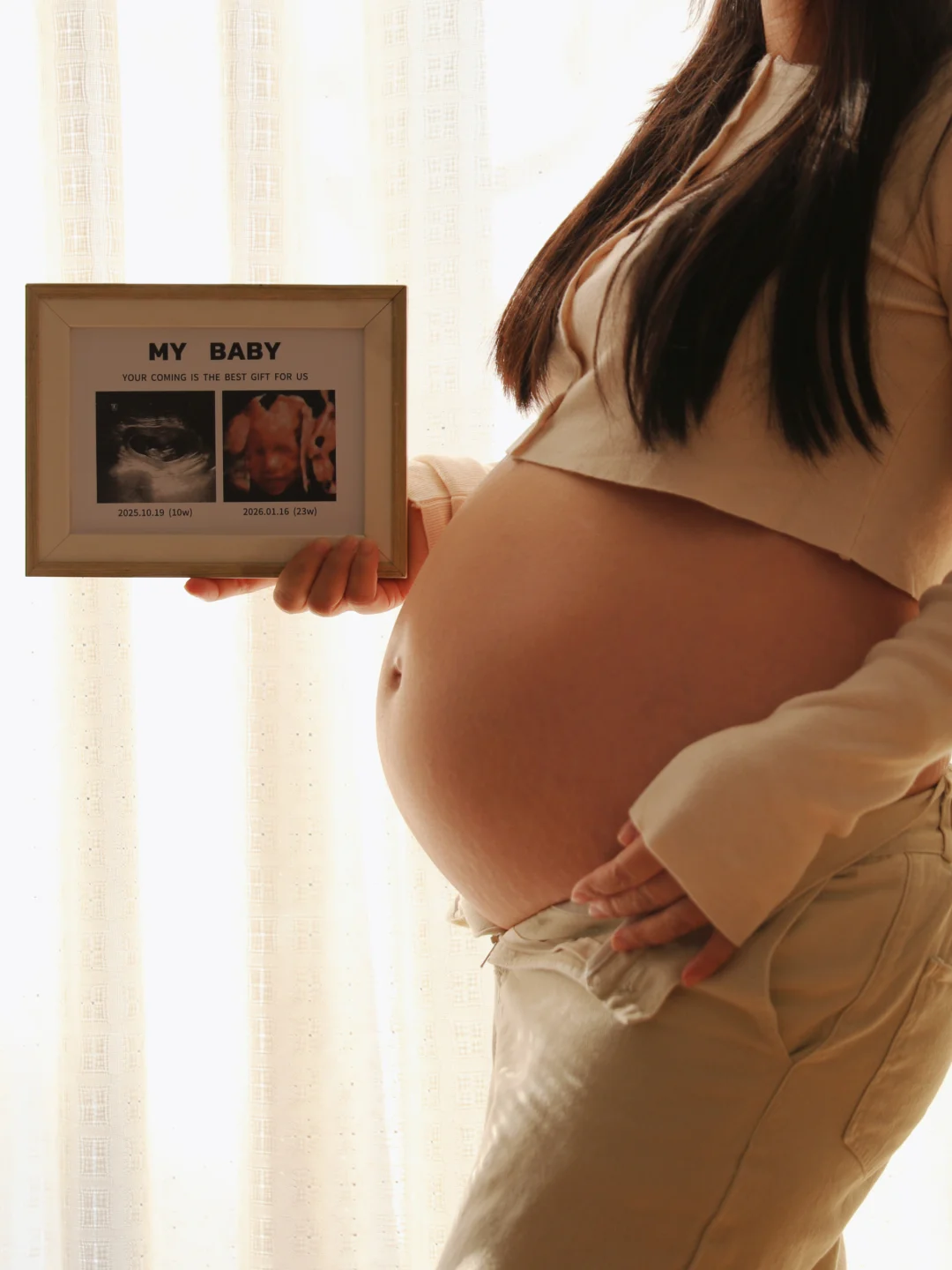 记录孕25w的小肚子🤰四维和糖耐都过啦✌🏻️