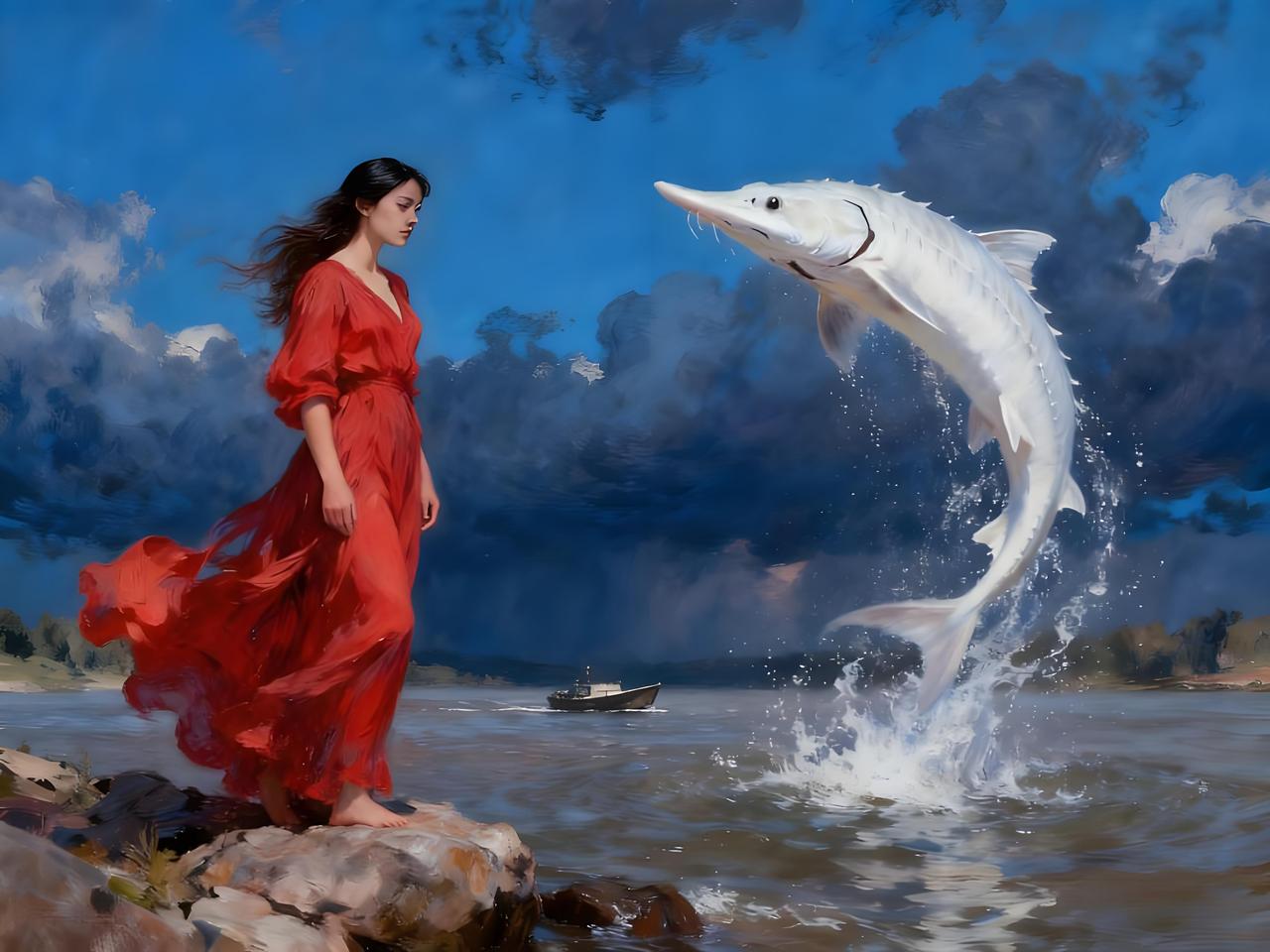 [吃瓜群众]江西小伙钓上白色怪鱼，连打3个电话报警后秒放生！ 
近日，江西九江一