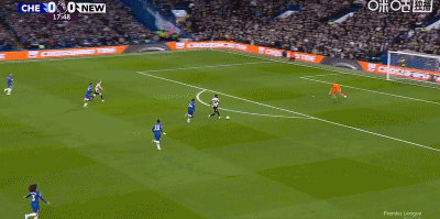 英超】切尔西0比1纽卡英超切尔西 ▼关键进球：第18分钟，门户大开，威洛克无私横
