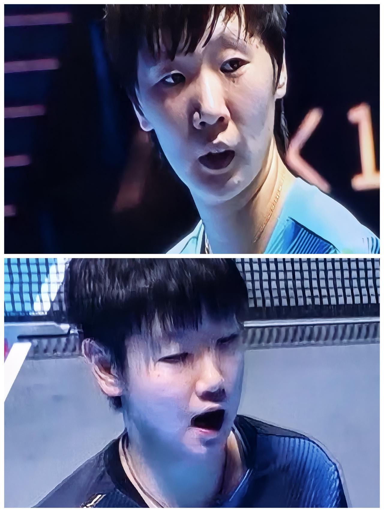 静静地欣赏她俩的冠军争夺赛。

一日双赛她俩都很累了，宁静的环境是对她俩最好的保