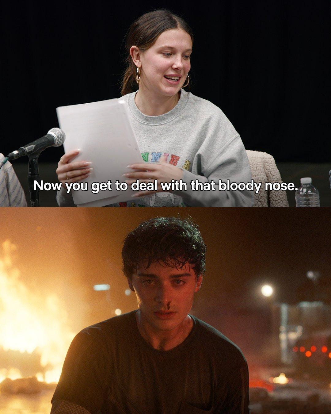 好好笑，当小11得知Will也会用超能力的第一反应：“现在你最要紧的事是想想流鼻