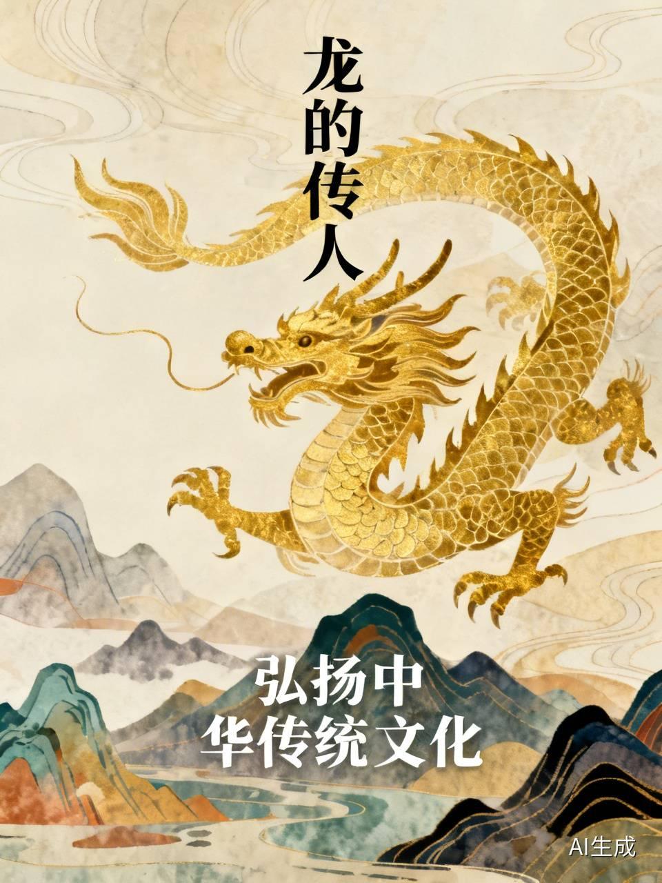 作为龙的传人，我们要大力弘扬中华传统文化，弘发中国传统道德规范，用文化自信抵制西