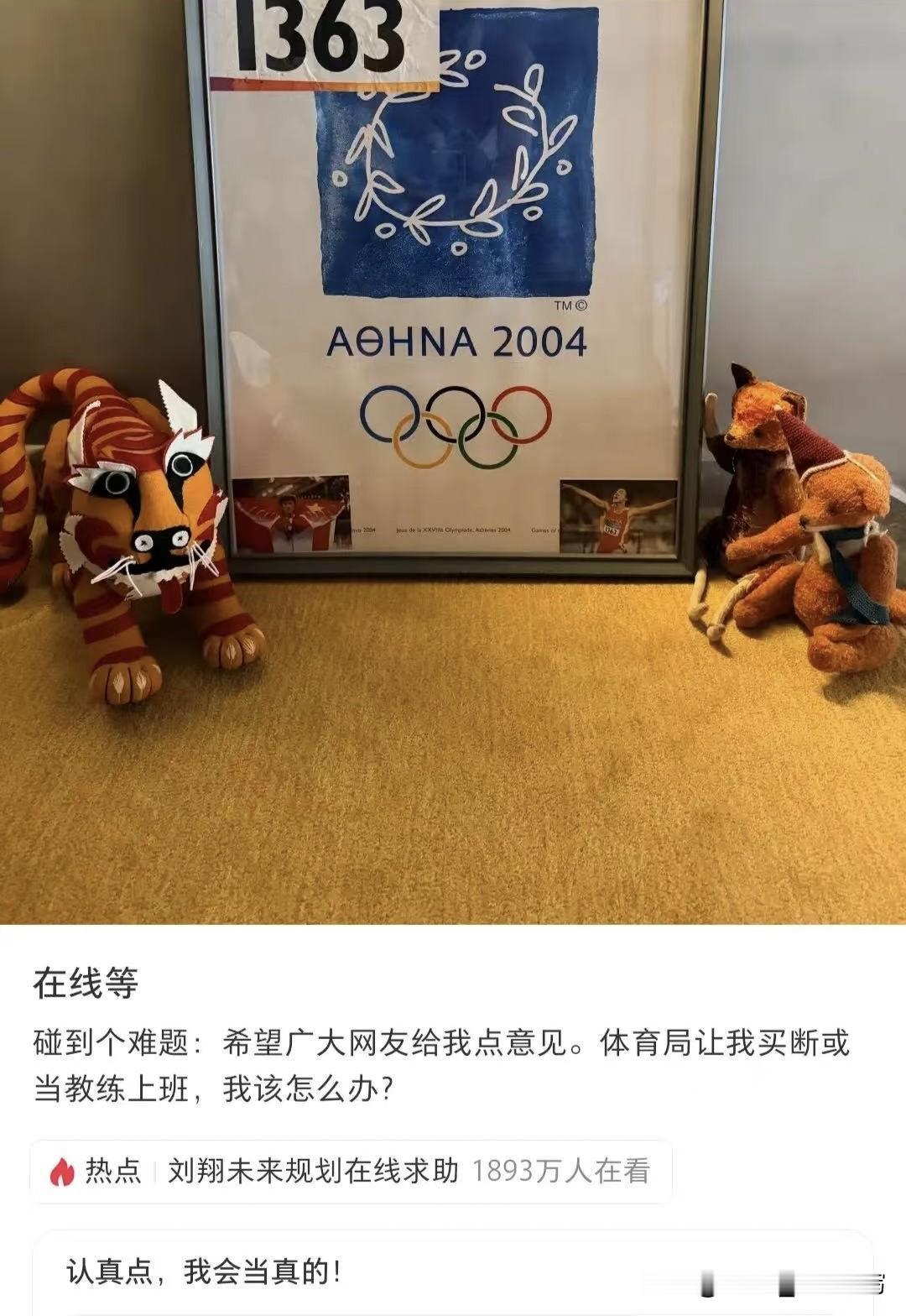 很多人想不通，刘翔根本不缺钱，为何还在买断和上岗当教练之间犯难，个人感觉主要是这