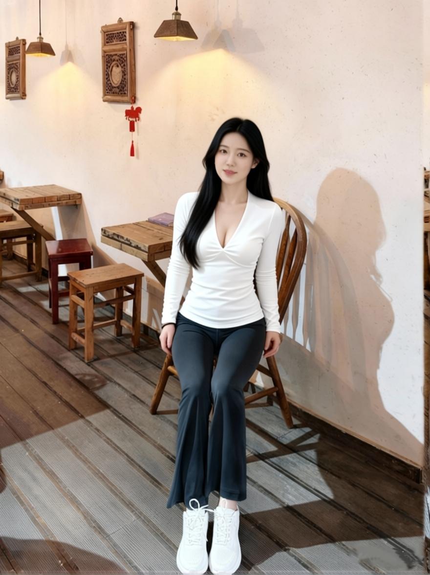 今天的松弛感是这套穿搭给的！
白上衣+垂感灰裤子，搭一双小白鞋，舒服到不想脱下来