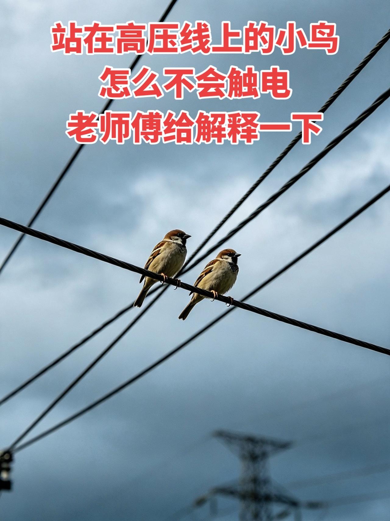 就是突然想到个问题——那些站在高压线上的小鸟，怎么不会触电啊？有没有懂行的老师傅