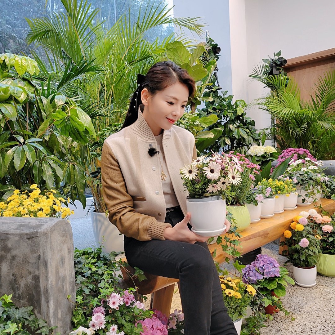 Some flowers & my wife刘涛鲜花