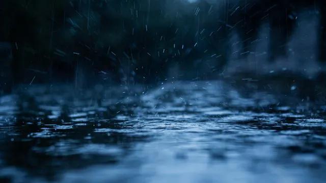 青石苔痕浸雨深，
雨敲斜竹奏空林。
风来不问人间事，
日月轮回水自吟。