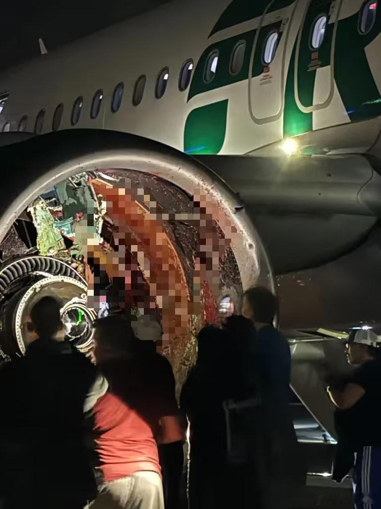 美国边疆航空客机起飞撞人事故后续 美客机撞到人致其被吸入引擎死亡