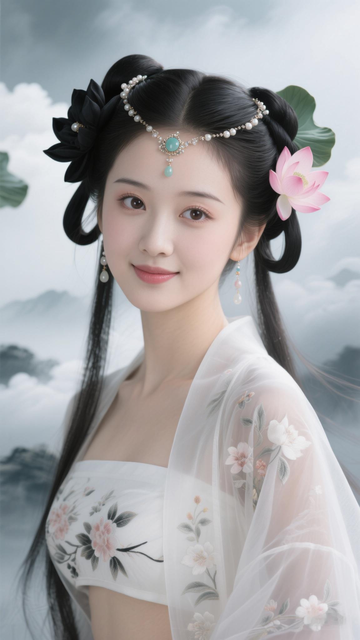 古风美女 还是古装美 仙气飘飘 仙女下凡到人间 仙女