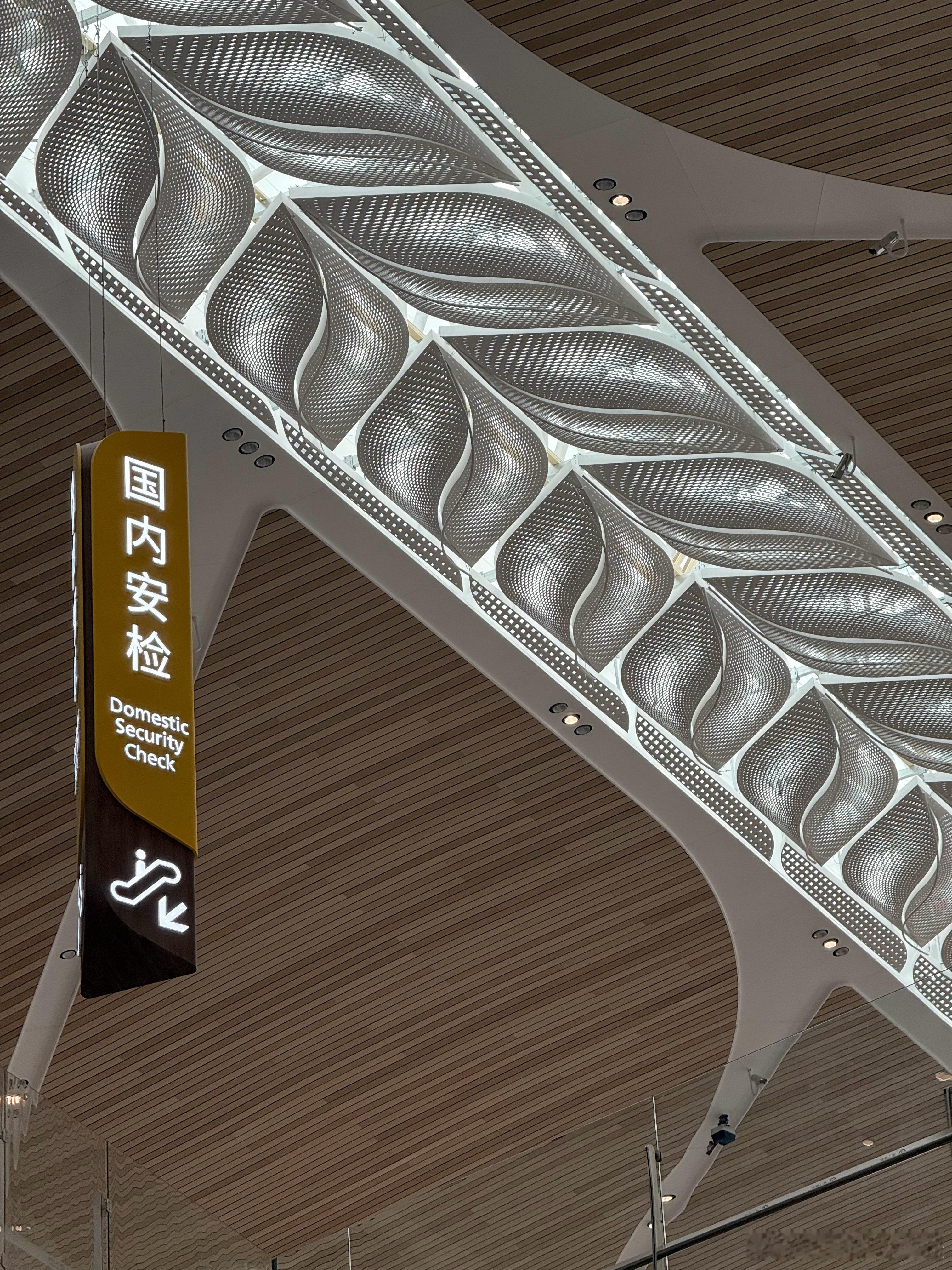 广州白云机场T3 树叶脉络般的金属肌理 挺好看的我的日常plog 广州·广州白云