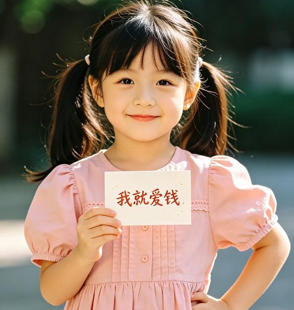 嫌弃爹穷,小学生直言就爱钱
五年级女娃直白推崇拜金嫌弃父母没钱，家庭教育彻底翻车