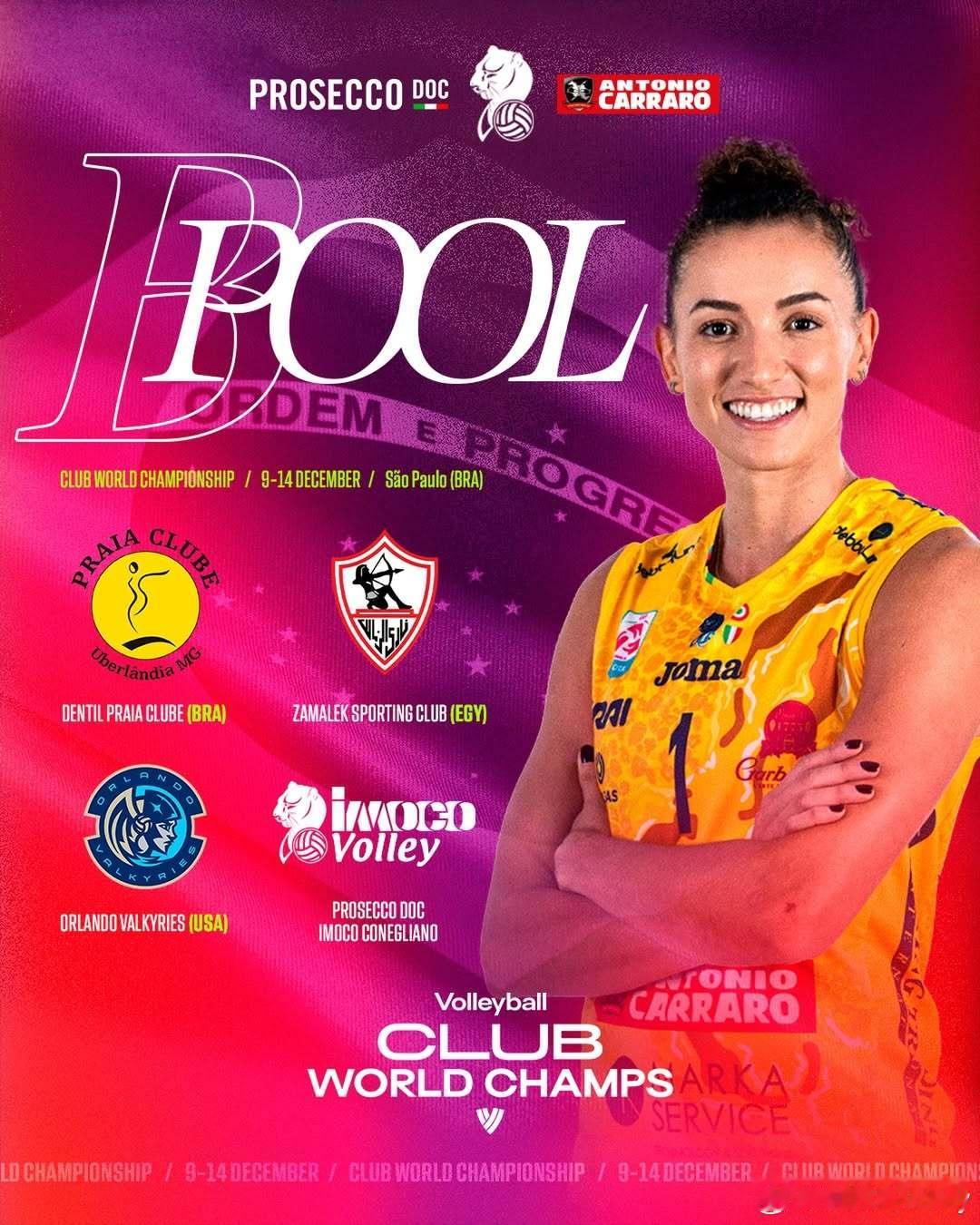 女排世俱杯科内小组赛赛程:12.10 0:30:🆚奥兰多女武神🇺🇸12.1