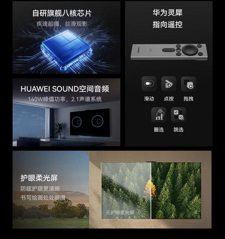 【华为智慧屏 V6 发布：75/85/98 英寸国补价 7999~14999 元