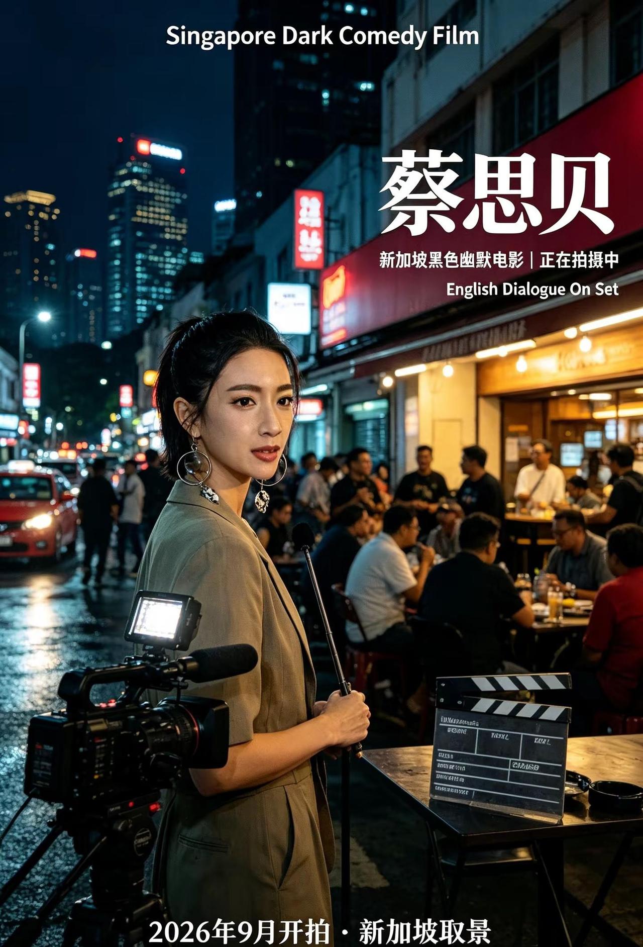 🎬新加坡黑色幽默电影来袭！😎9月已火热开拍🎥，全程新加坡取景🌴，英文对白