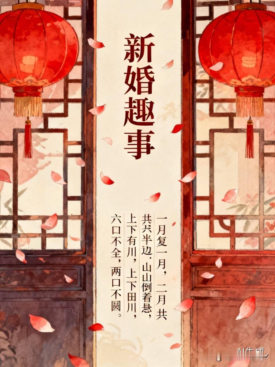 新婚趣事
在洞房里，新娘突发奇想，打算给老公来个“下马威”，就像武林高手突然亮出