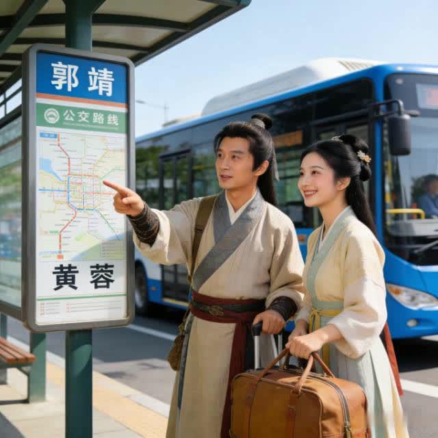 太会玩！公交版郭靖黄蓉重出江湖，这波创意绝了
 
公交站台惊现“郭靖黄蓉”！身着