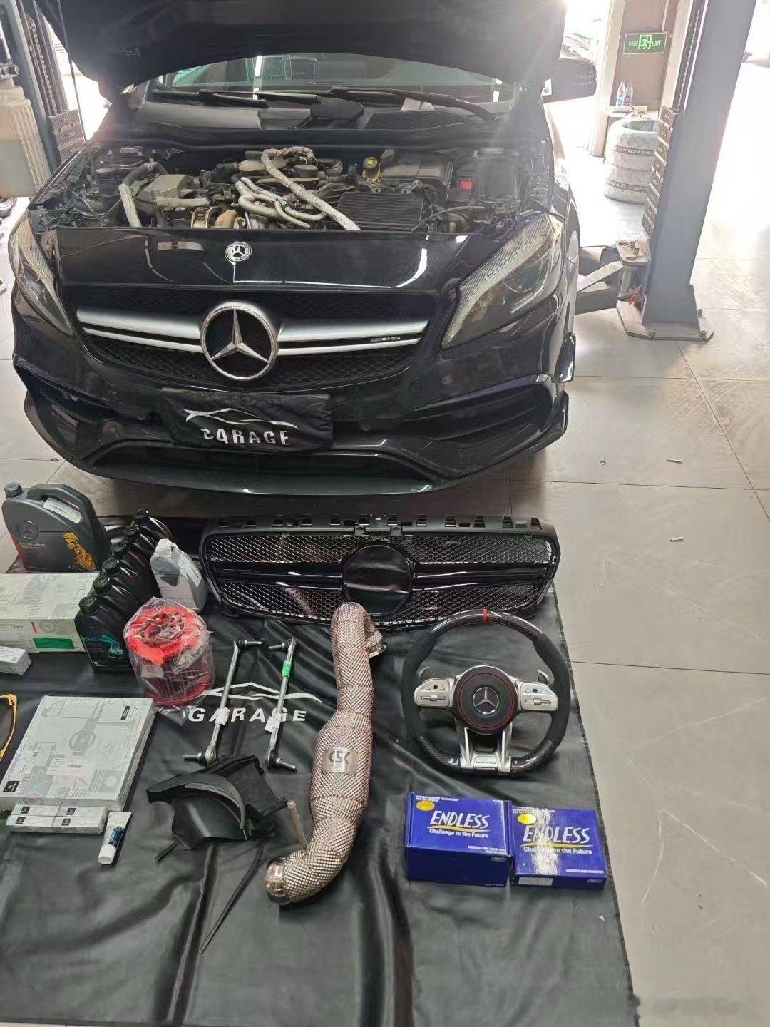 奔驰A45 AMG W167 升级CSK隔热头段200目 🚧…… ​​​