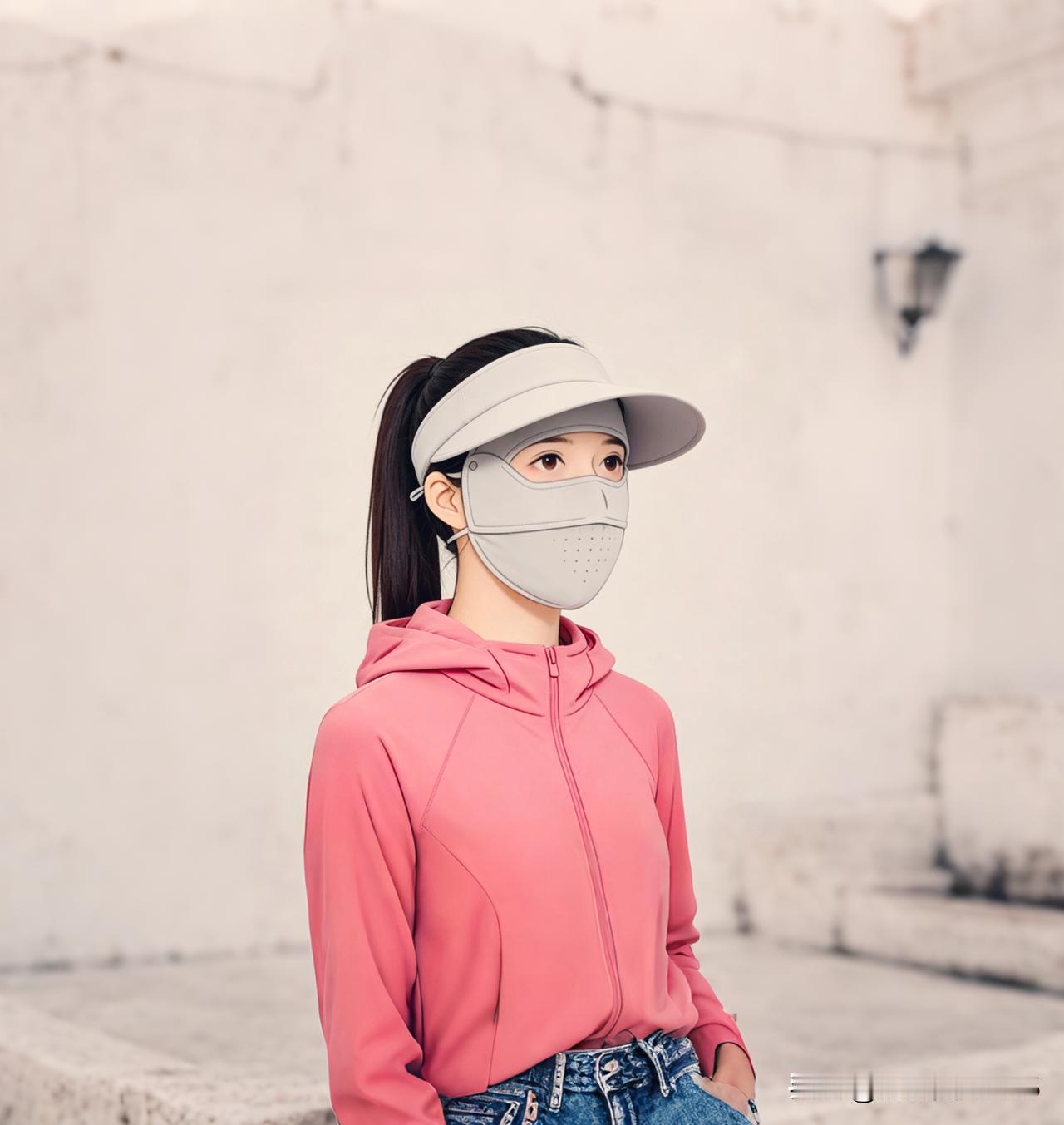 不知道你们发现了没有?满大街都会看到戴着防晒面罩的人，不分男女老少。

我想问一