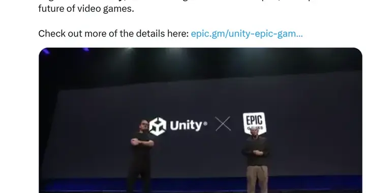 又见证历史了？Unity和Epic Games今日官宣合作