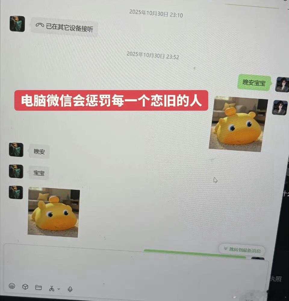 电脑微信会惩罚每一个恋旧的人话题说的真含蓄。我直白点：喜欢跟人瞎聊的，不管是工作
