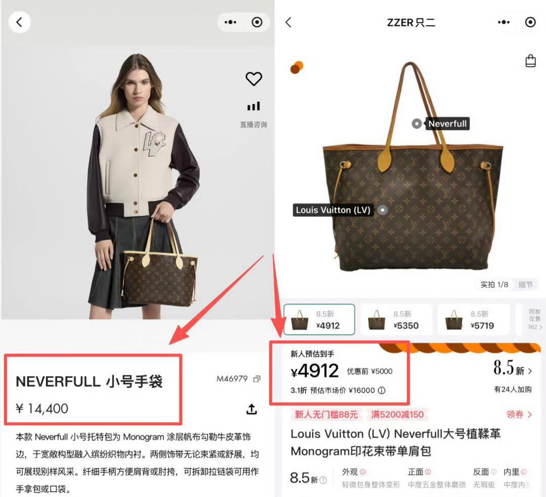 2026年奢侈品市场迎来大变局！曾经常年溢价、一包难求的LV热门款，近期二手价格