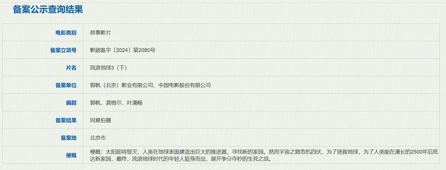 《流浪地球3》将分上下两部上映。《流浪地球2》在努力精简下，时长近3个小时，这回