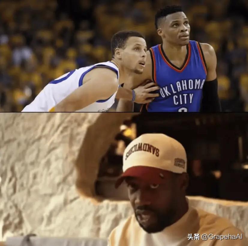 贝弗利在节目中谈到了威少的历史地位：

“在我看来，他是历史第二控卫。库里肯定排