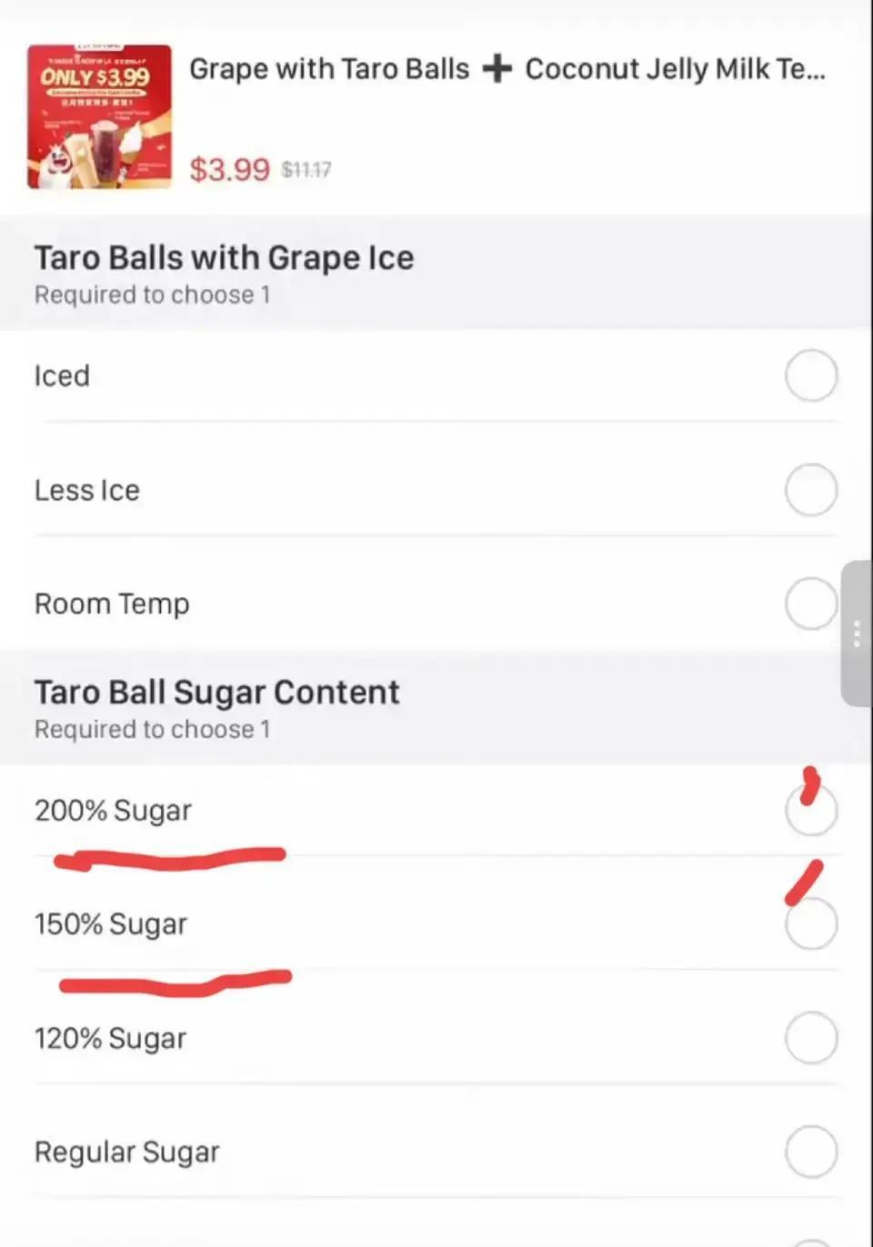 蜜雪冰城都开到美国了？还贴心推出120%、150%、200%的超常规糖度选择。