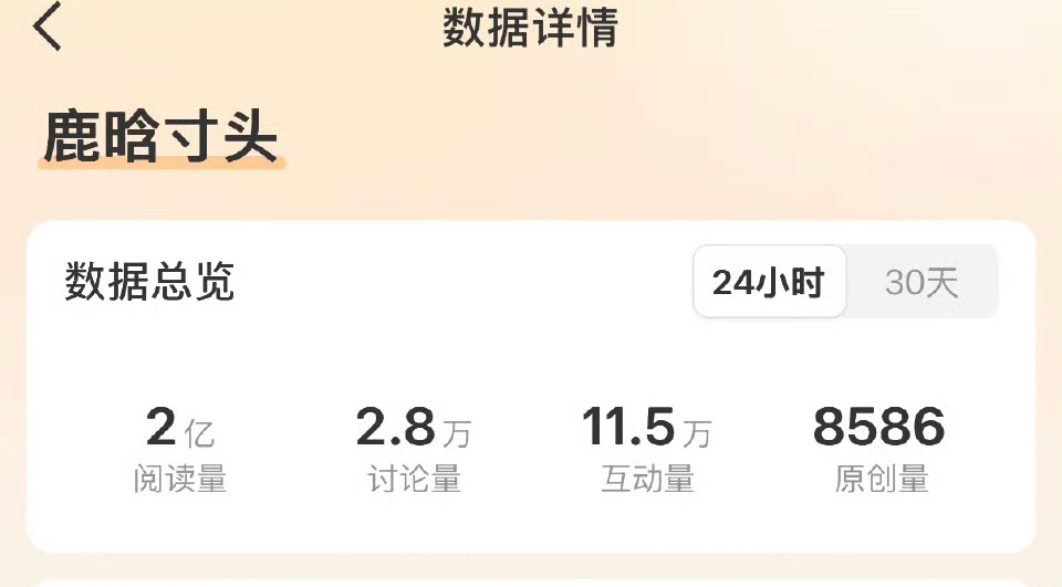 关🪣这个大馋丫头看到鹿晗寸头两亿阅读量就立马缠上来了