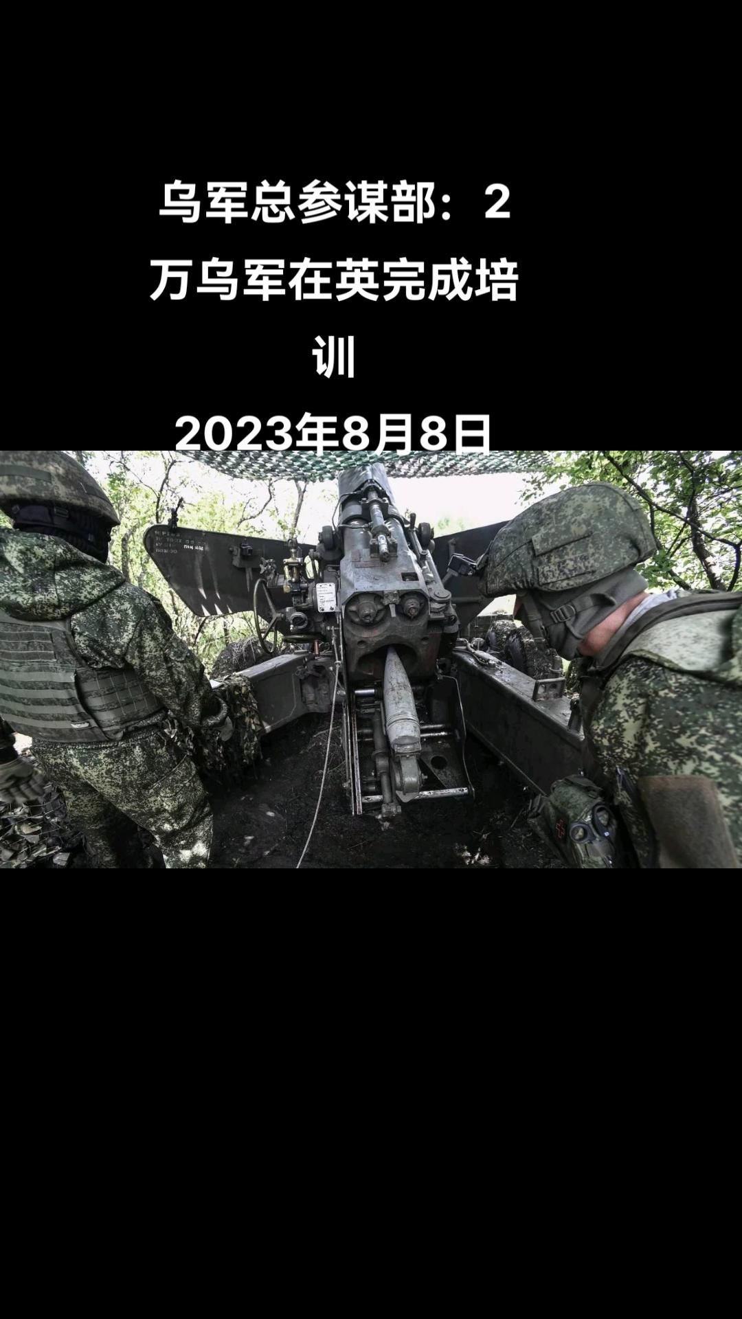 俄罗斯卫星通讯社莫斯科8月8日电 乌军总参谋部表示，2万名乌克兰军人完成“Int