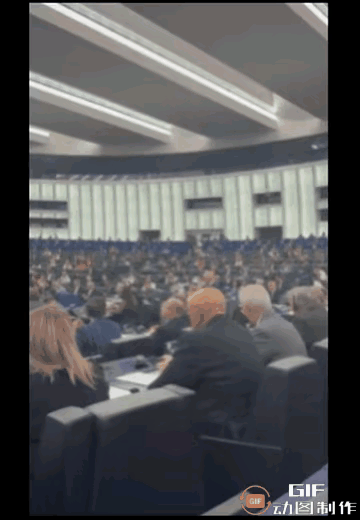 今天欧洲议会这事儿也太搞笑了！有人提议为昨天被枪击的美国人默哀，结果看视频里那场