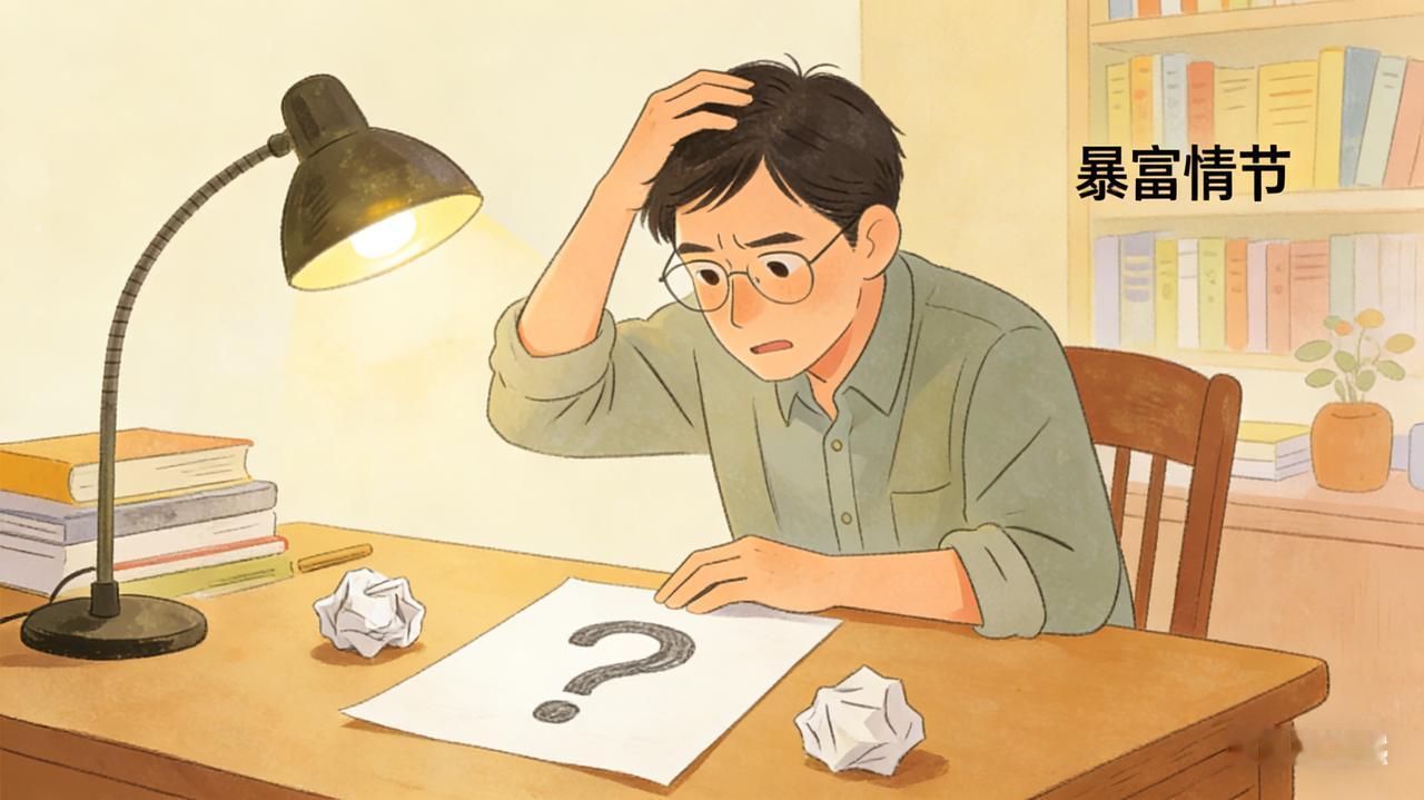 “我发现有些爽文作者，
写贫穷的时候写的非常详细，
突然发大财富起来的时候，就潦