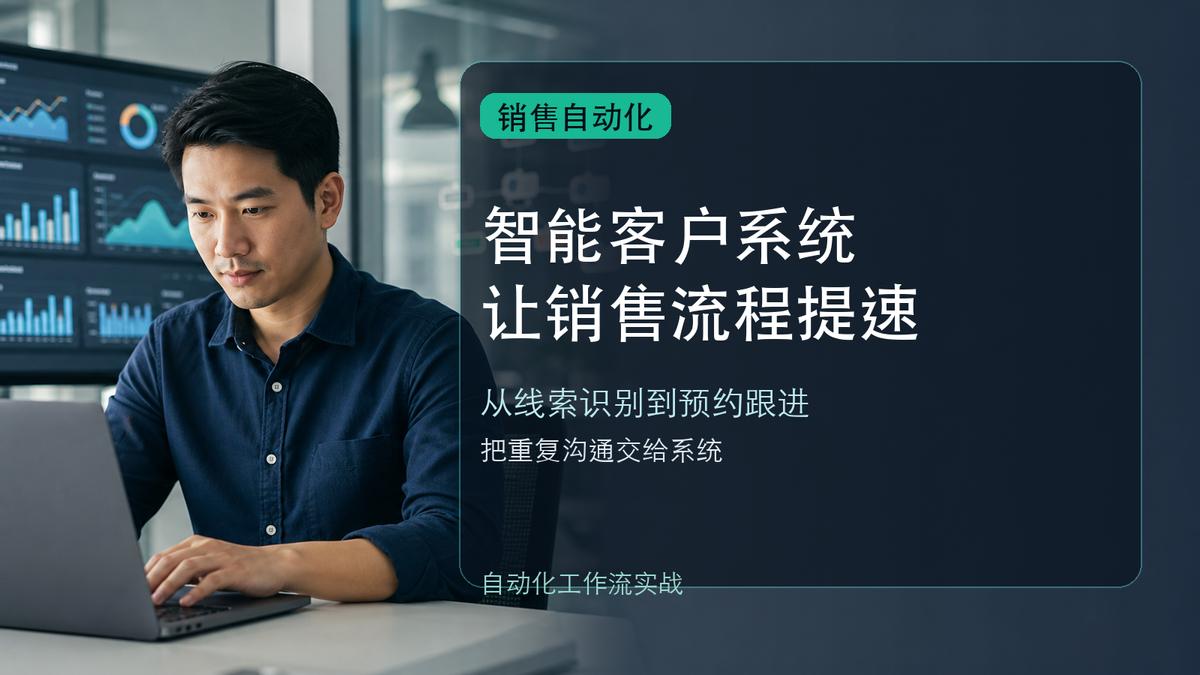 老王上周系统自动处理了127个客户咨询，团队只花了3小时跟进。三个月前还在为销售