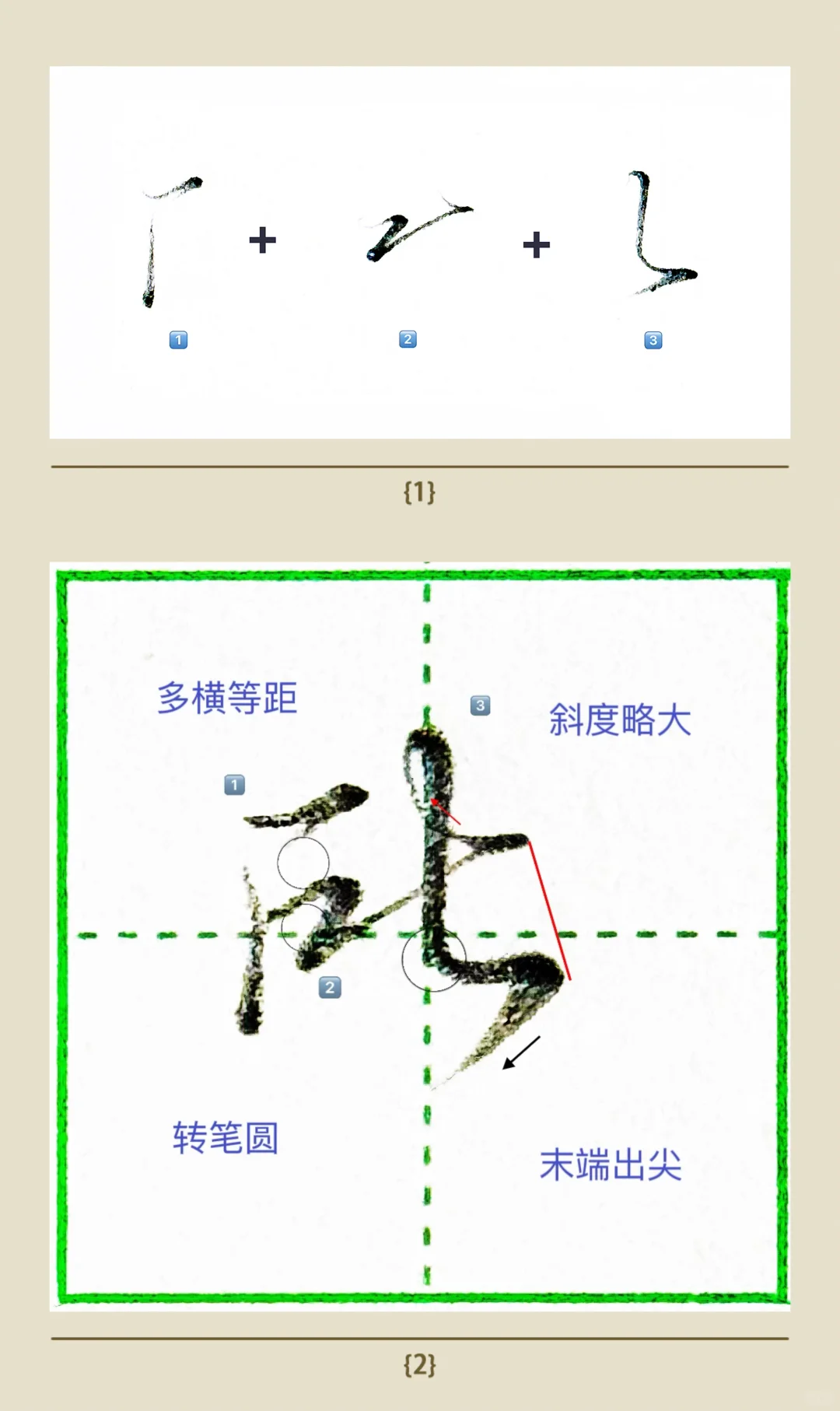 要学硬笔行楷，拆解笔画要不要学‼️‼️