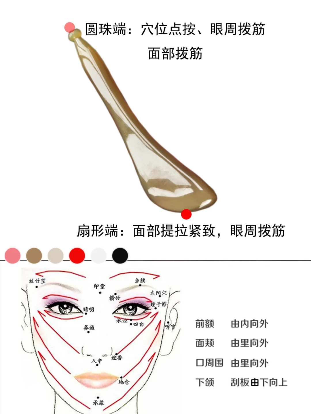 美容院眼部拨筋手法，图文跟练详细版，提气色